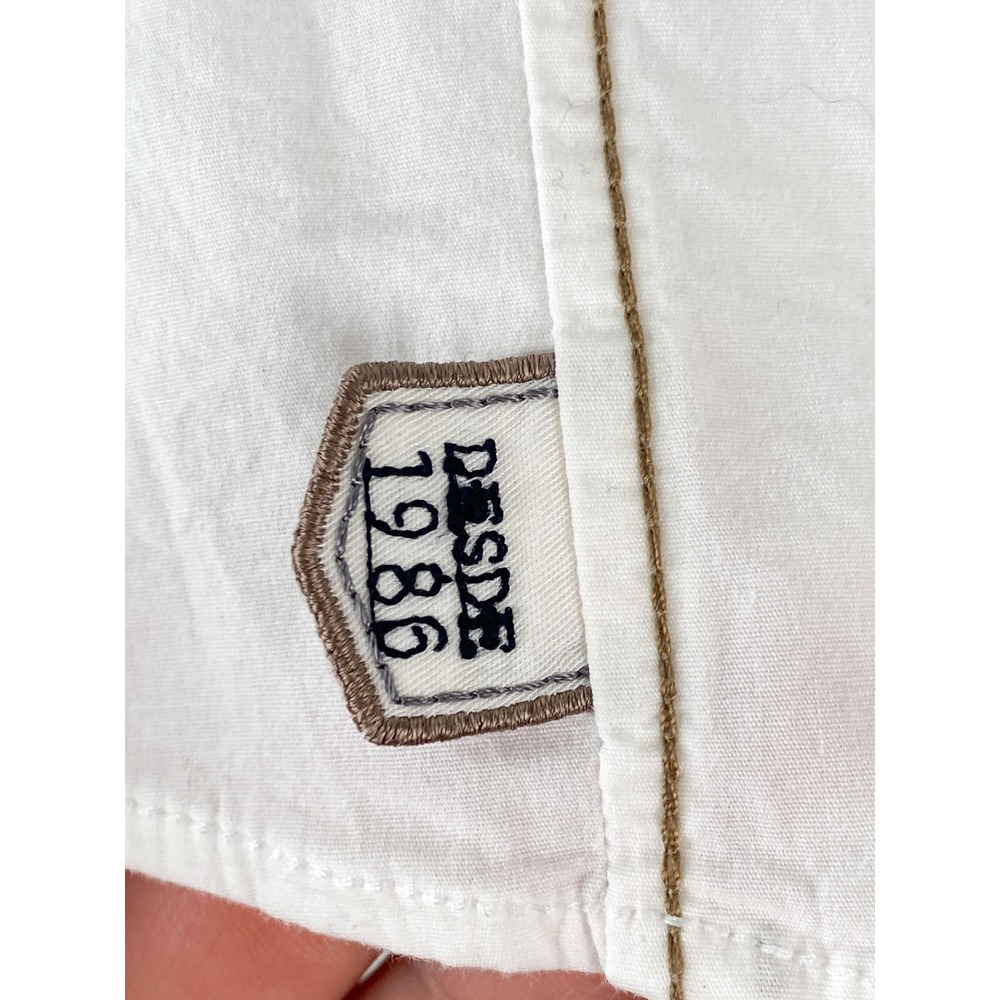 L'Argentina Women Button Up Shirt 38 White Polo Team Equestrian Old Money Preppy - Picture 3 of 7